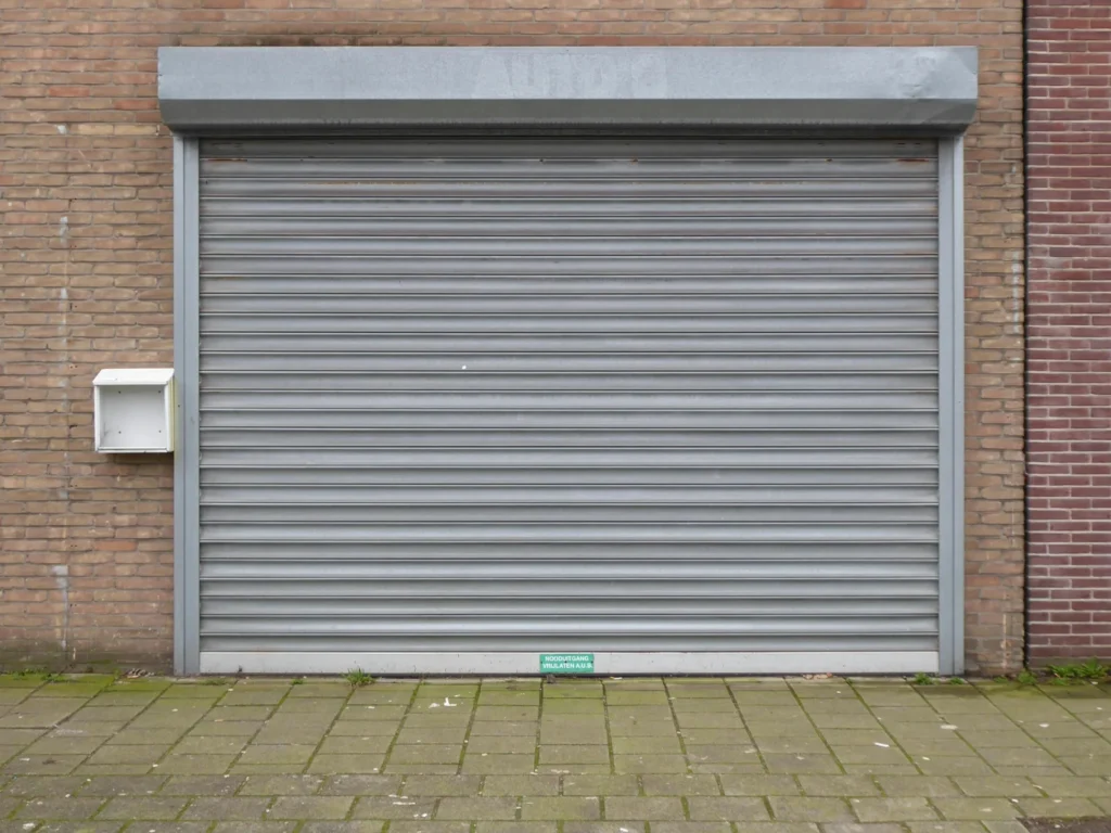 Grey commercial garage door grey commercial garage door